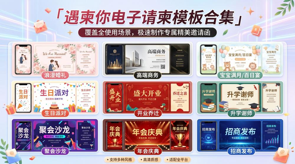 婚庆回门宴电子请帖怎么做？零基础小白也能轻松自制